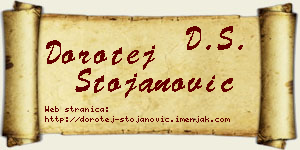 Dorotej Stojanović vizit kartica